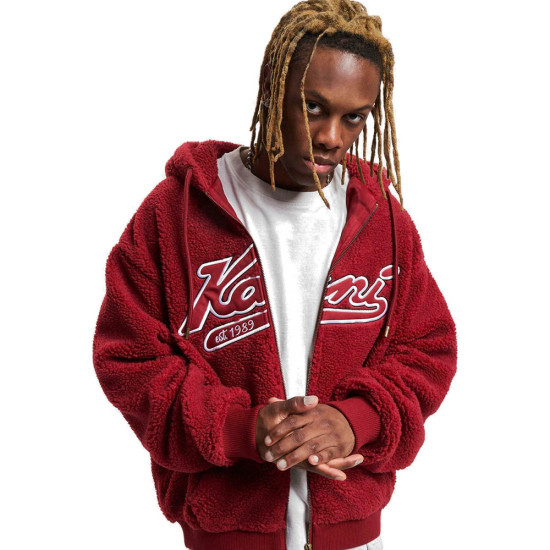 Karl Kani Ανδρική ζακέτα Varsity Teddy Full Zip Hoodie